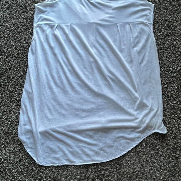 Madewell White Linen Button Up Small Tank Top - Picture 4 of 8